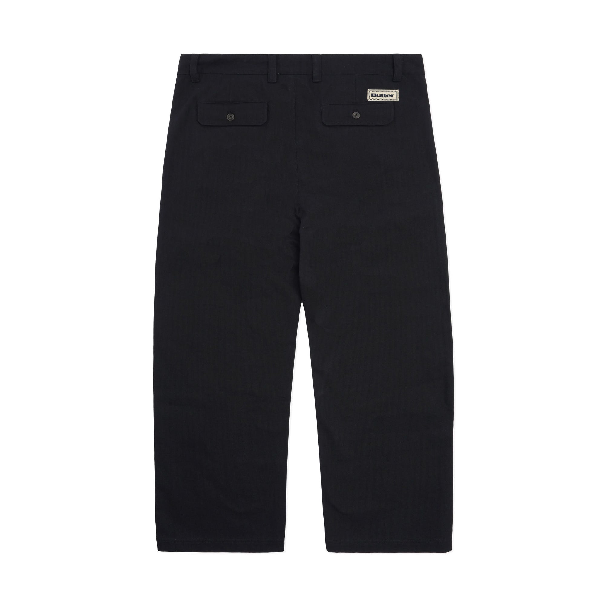 Butter Goods Pleated Trousers Q324 Black