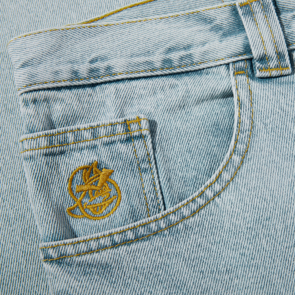 Polar Skate Co. '93! Denim Pants Light Blue - Orchard Skateshop