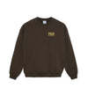 Polar Skate Co. Dave Crewneck Earthquake (Brown)