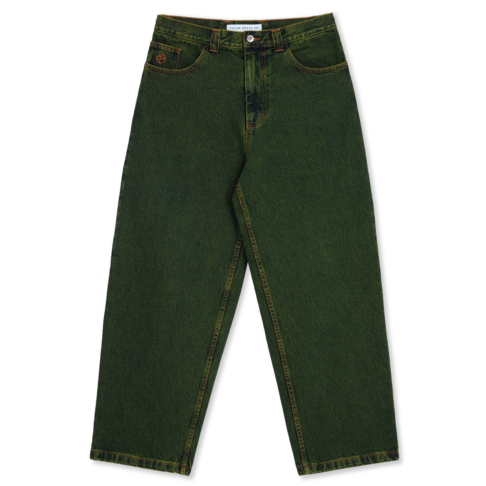 Polar Skate Co Big Boy Pants Chartreuse/Blue