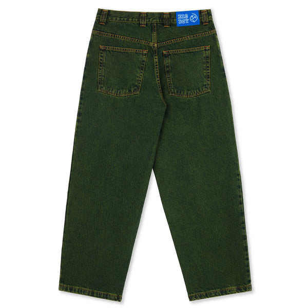 Polar Skate Co Big Boy Pants Chartreuse/Blue - Orchard Skateshop