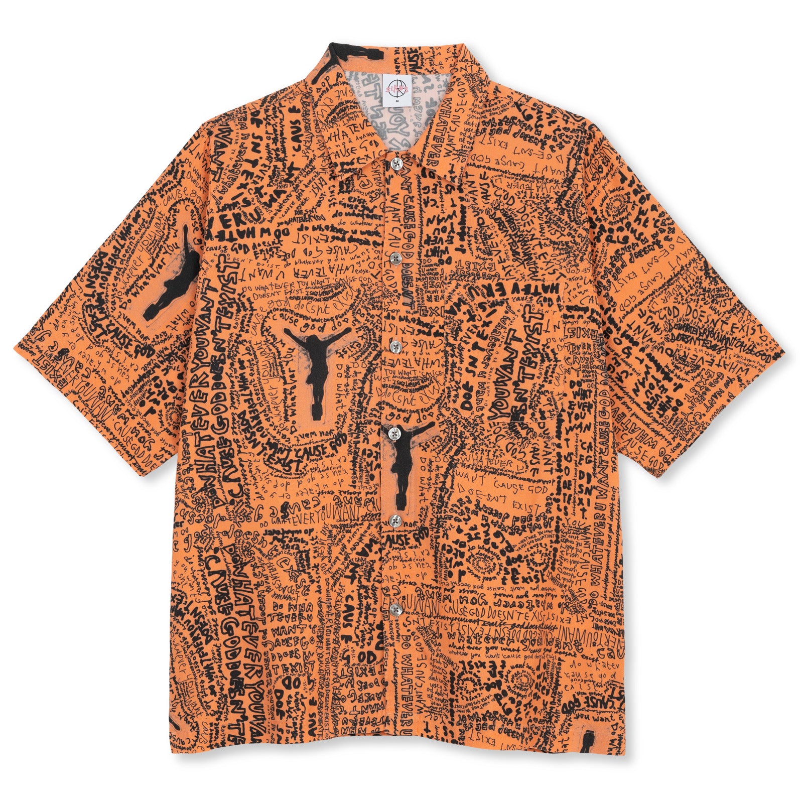 Polar Skate Co Bowling Shirt Exist Orange - Orchard Skateshop