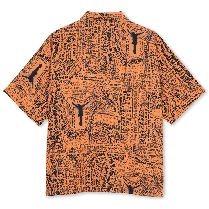 Polar Skate Co Bowling Shirt Exist Orange