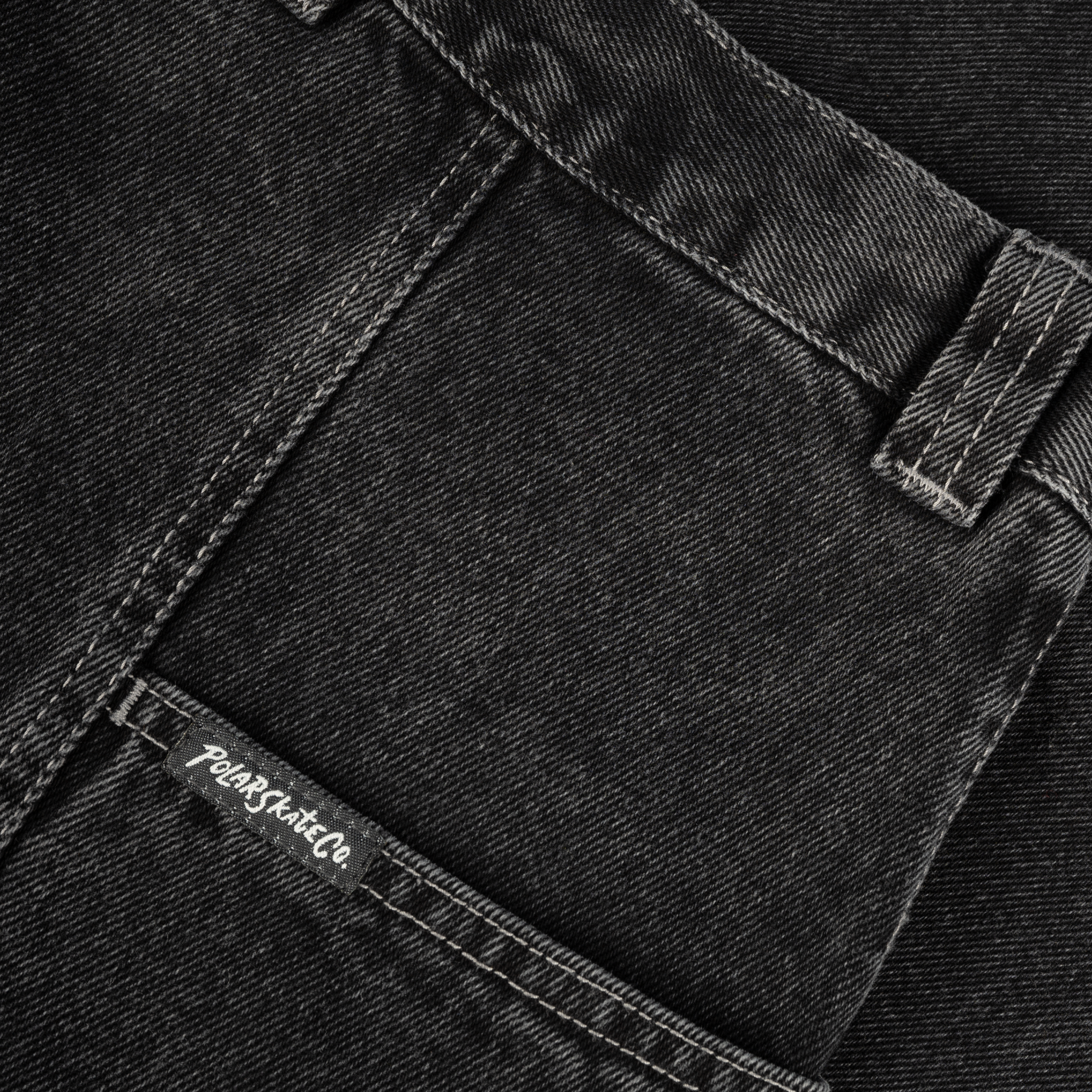 Polar Skate Co Jiro Pants Silver Black - Orchard Skateshop Polar Skate Co Jiro Pants Silver Black - Orchard Skateshop