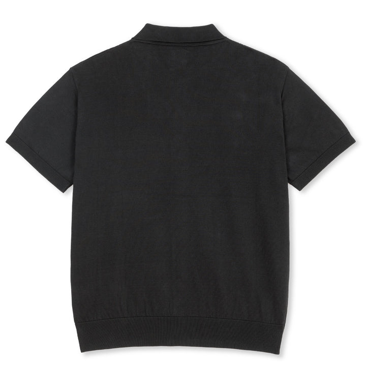 Polar Skate Co Miles SS Cardigan Double P Black