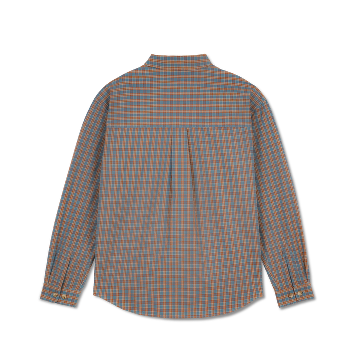 Polar Skate Co Mitchell LS Shirt Blue/Rust