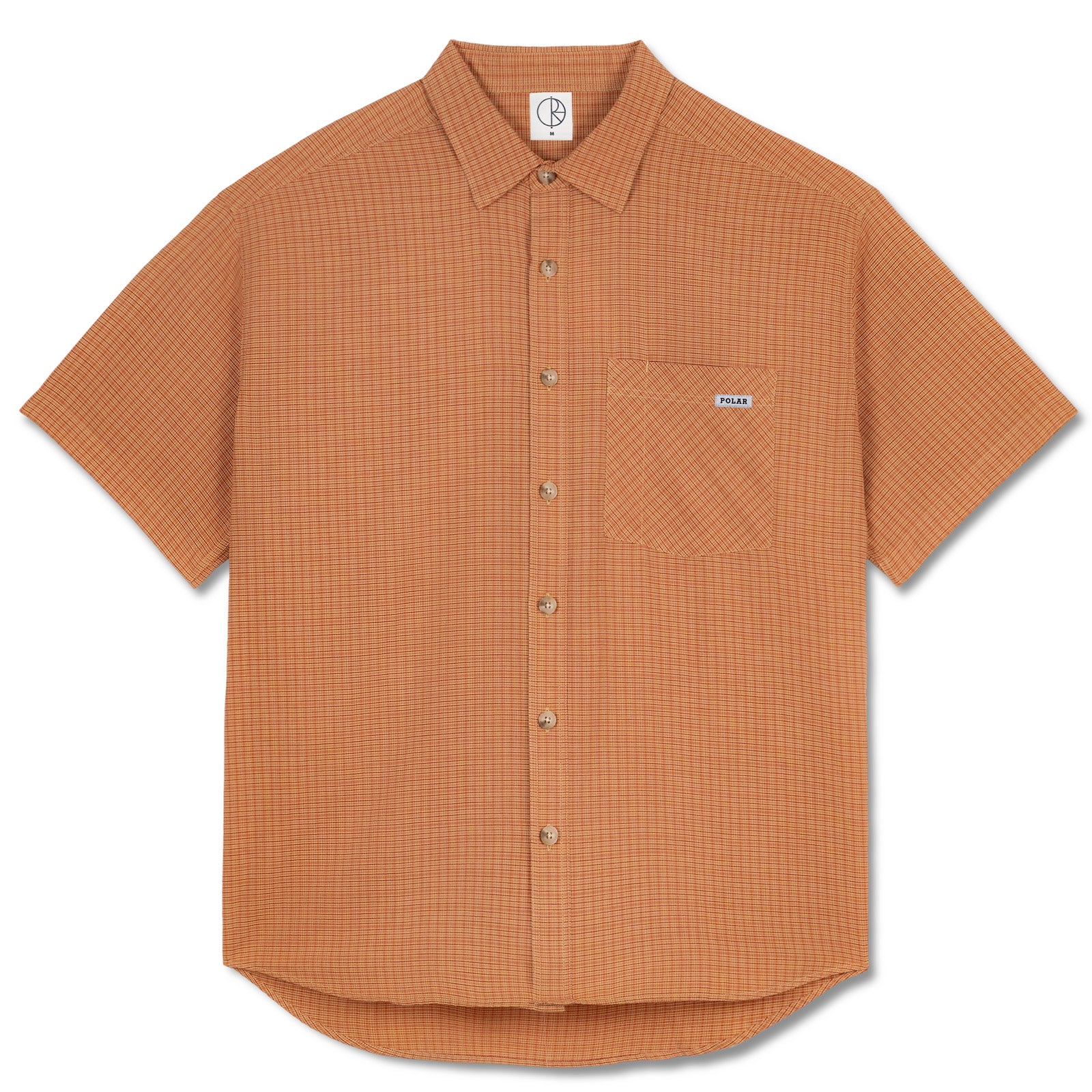 polar skate co シャツ Polar Skate Co Mitchell SS Shirt Rust - Orchard Skateshop