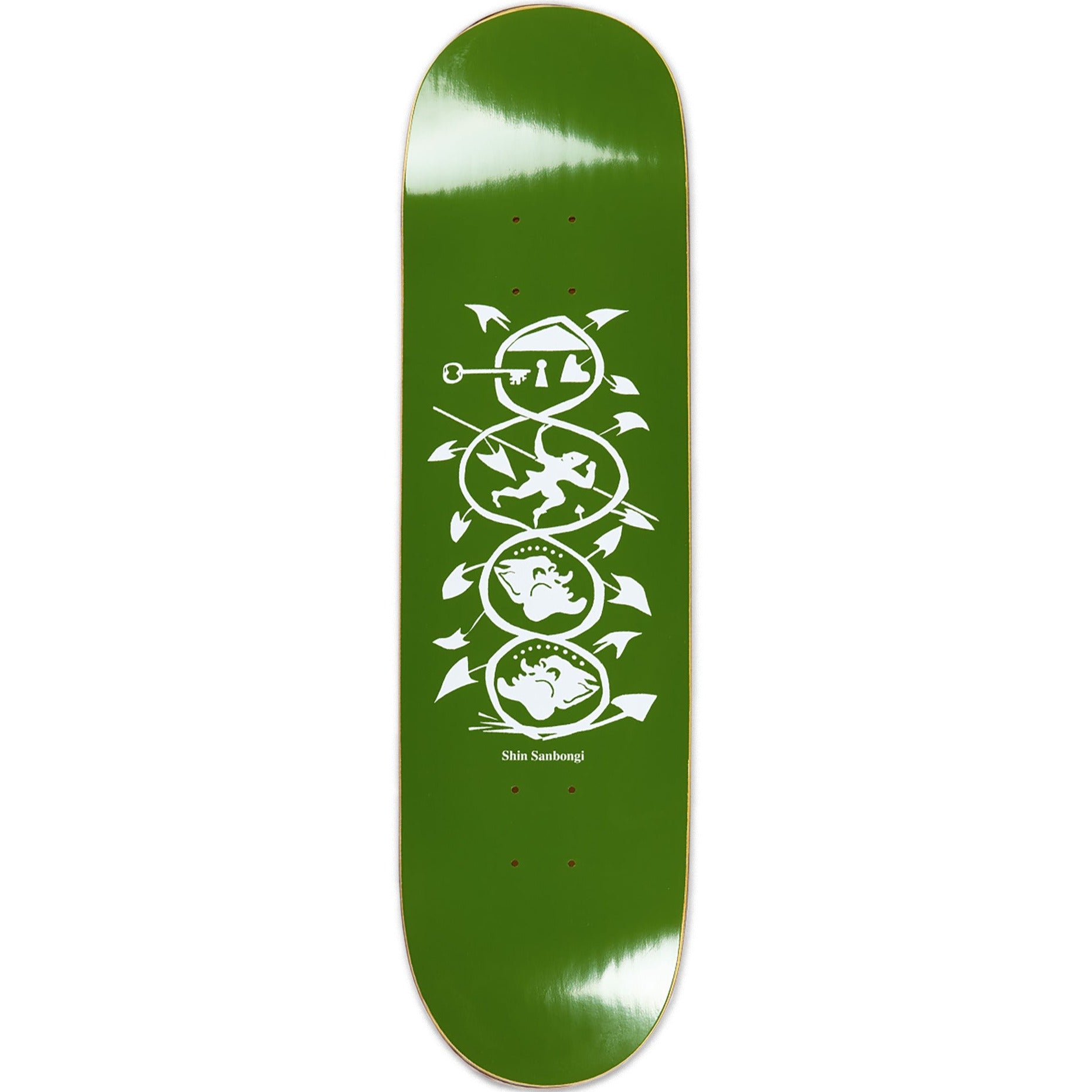 Polar Skate Co Shin Sanbongi Spiral of Life Deck Olive 8.5