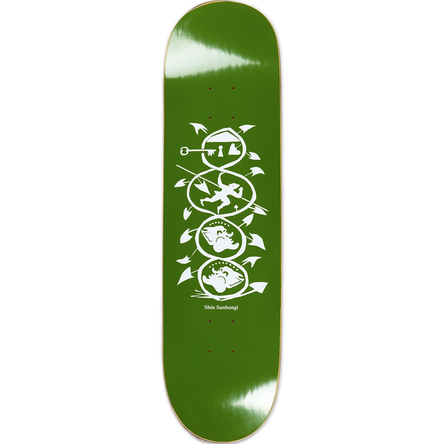 Polar Skate Co Shin Sanbongi Spiral of Life Deck Olive 8.125