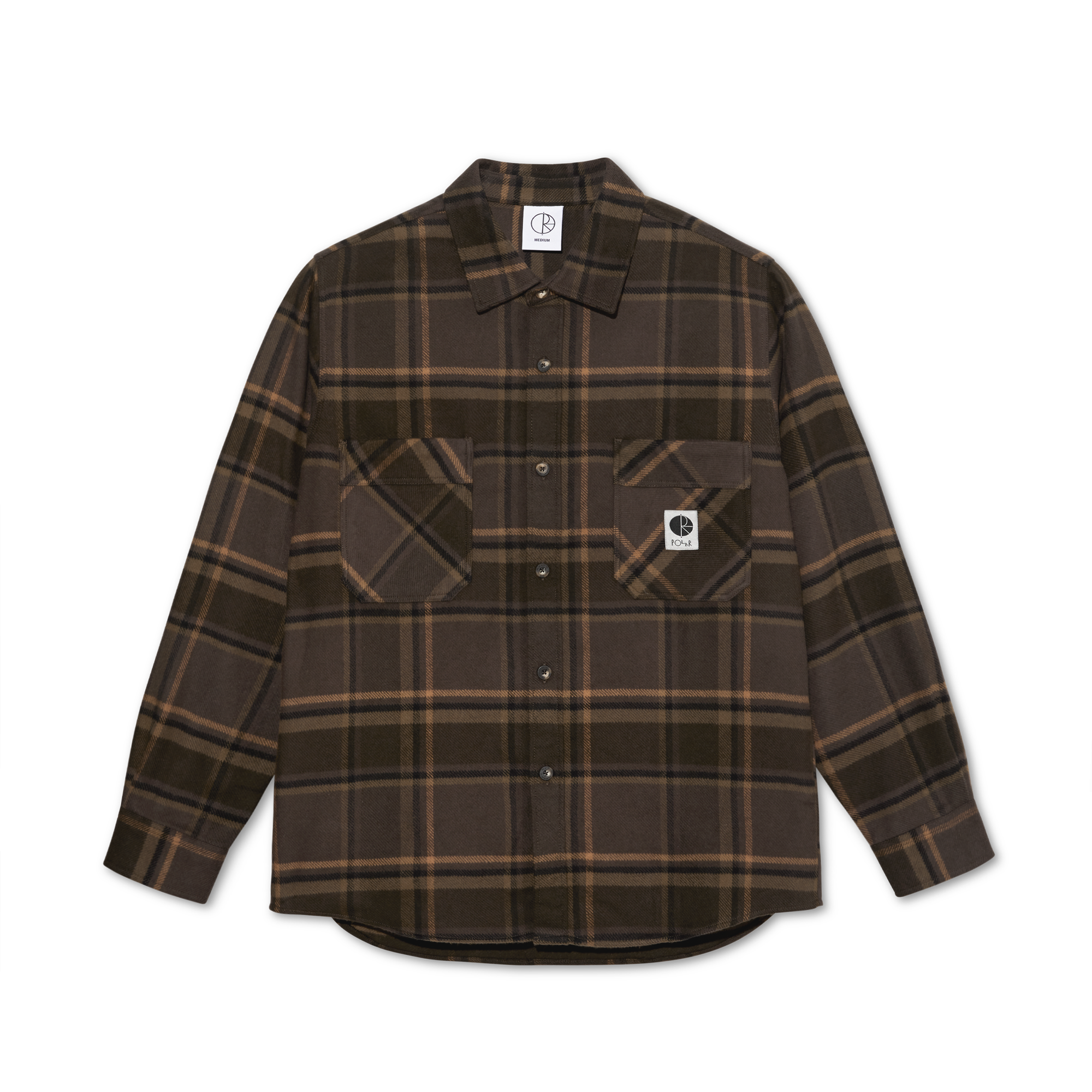 Polar Mike LS Shirt Flannel Brown/Mauve