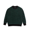 Polar Zig Zag Knit Sweater Black/Dark Teal