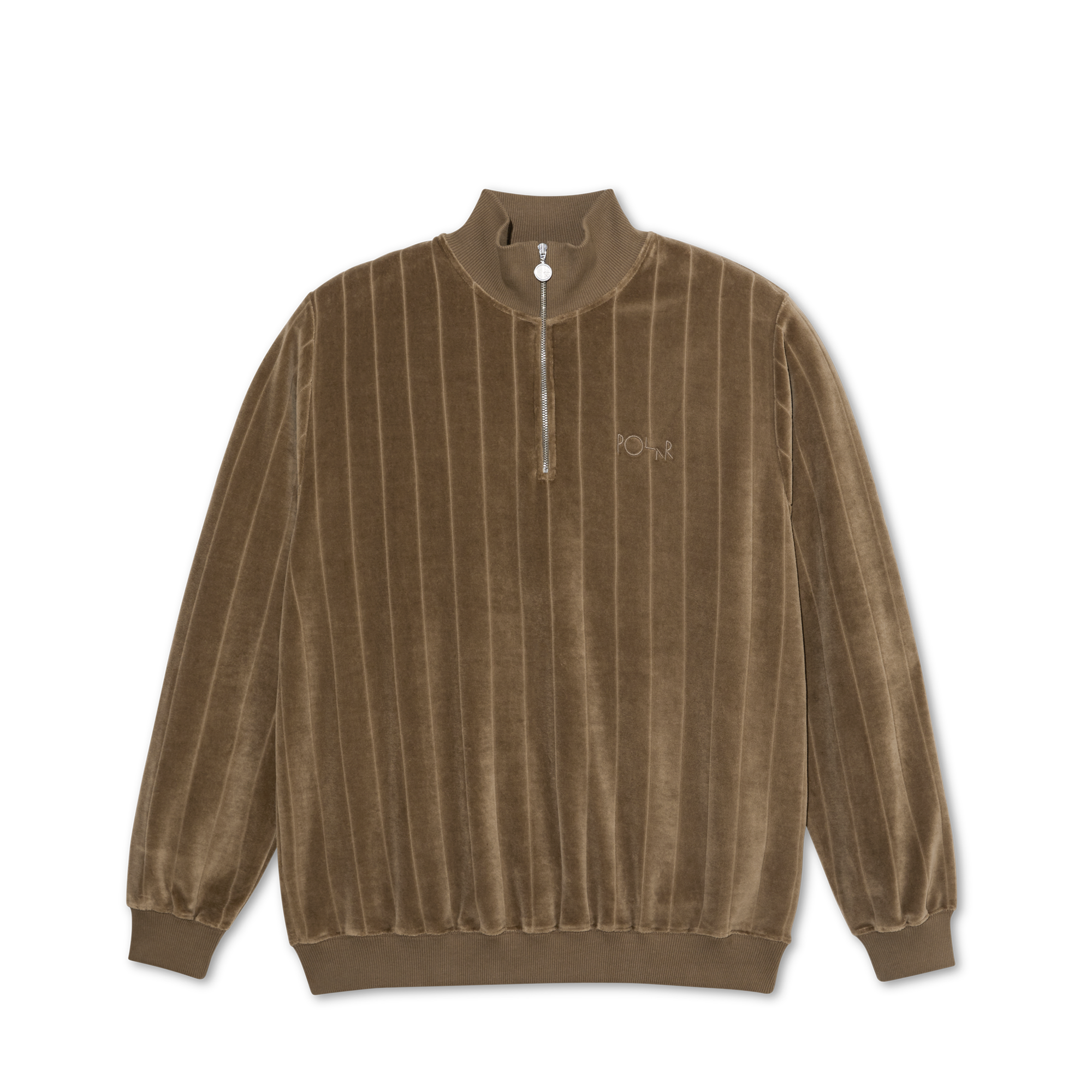 オープニング 大放出セール Polar Beech Velour Stripe Sweatshirt Neck Zip Co. Skate トップス