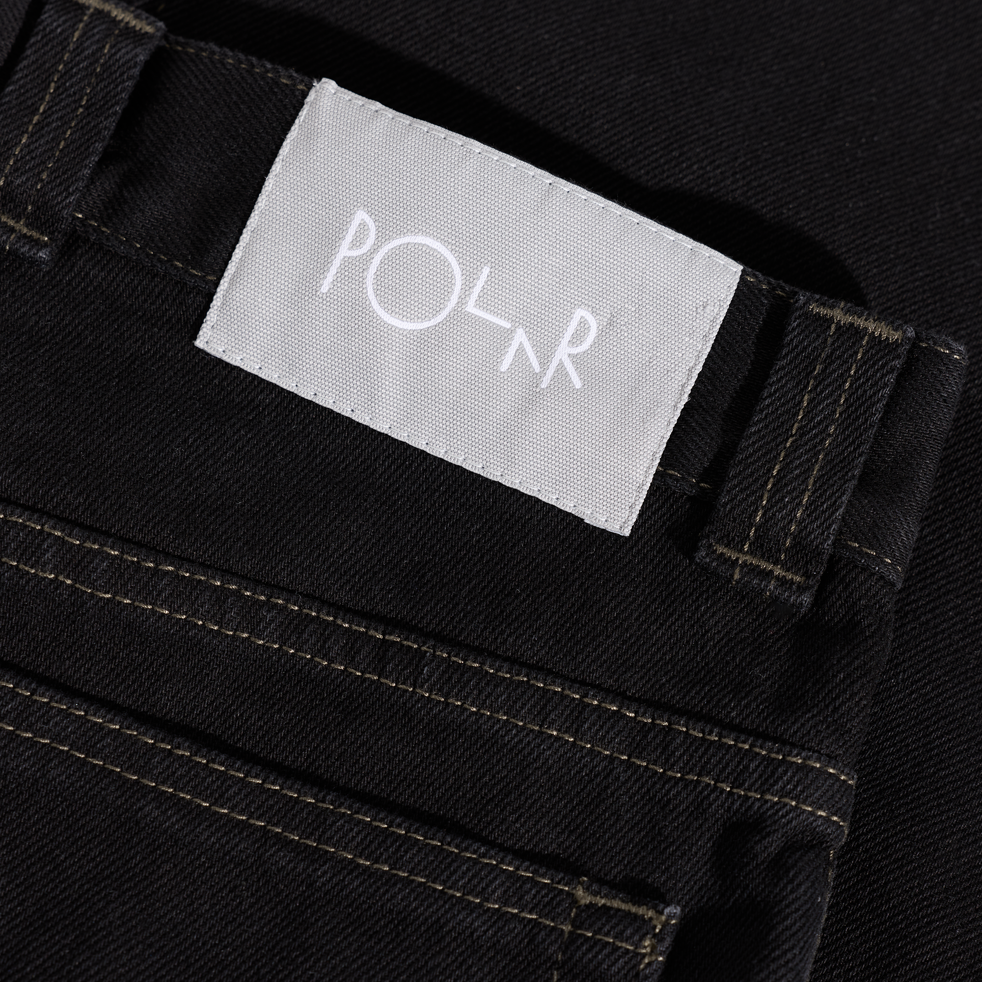 Polar Skate Co. 93! Pants Contrast Stitch Black/Dark Olive