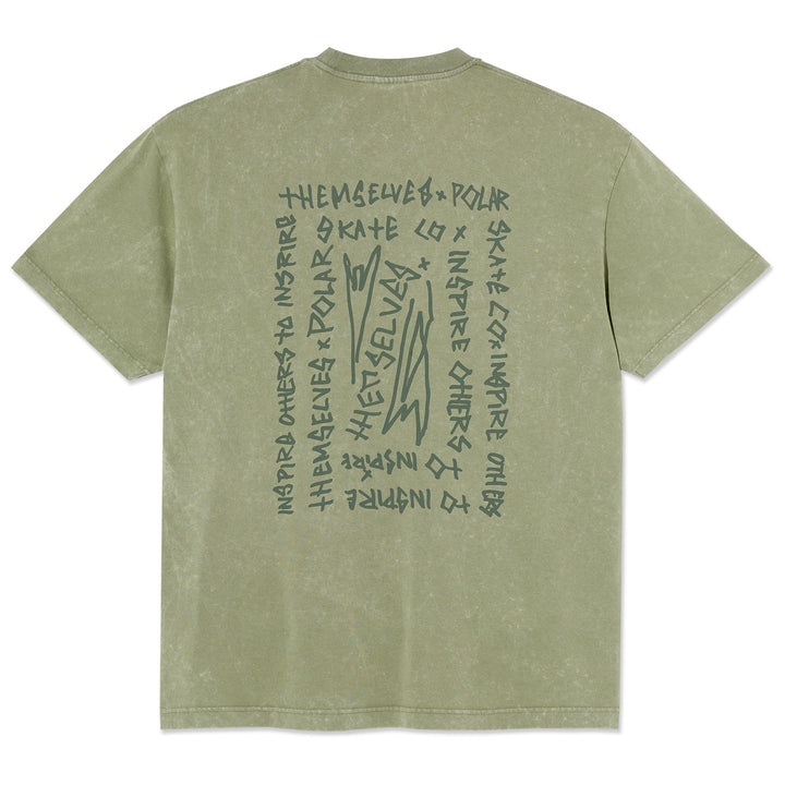 Polar Skate Co. IOTIT Acid Tee Army Green