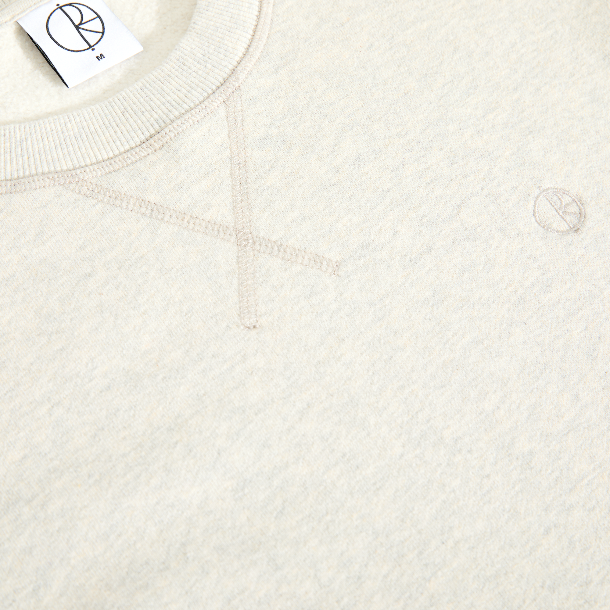 Polar Skate Co. Frankie Crewneck Ivory Grey Melange