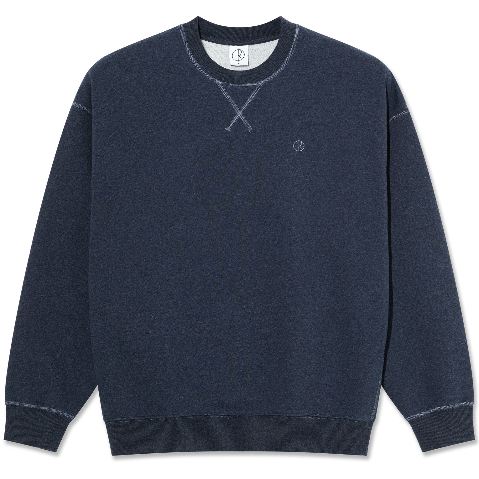Polar Skate Co. Frankie Crewneck Navy Melange - Orchard Skateshop