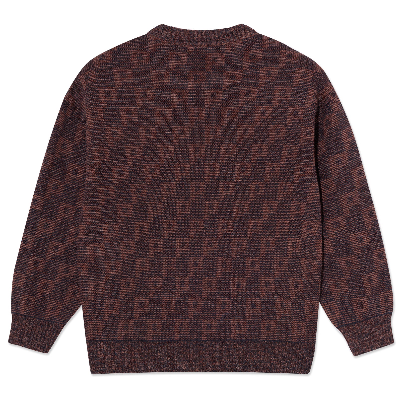 Polar Skate Co. George Sweater P Pattern Navy/Orange