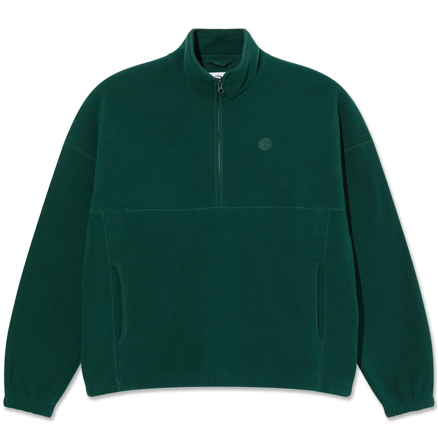 Polar Skate Co. Ivan Half Zip Sweatshirt Dark Emerald - Orchard
