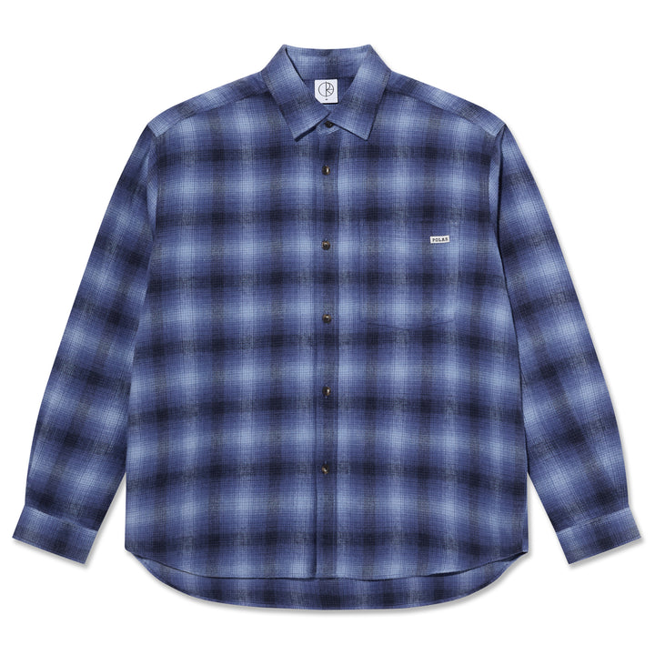 Polar Skate Co. Mitchell LS Shirt Shadow Check Blue