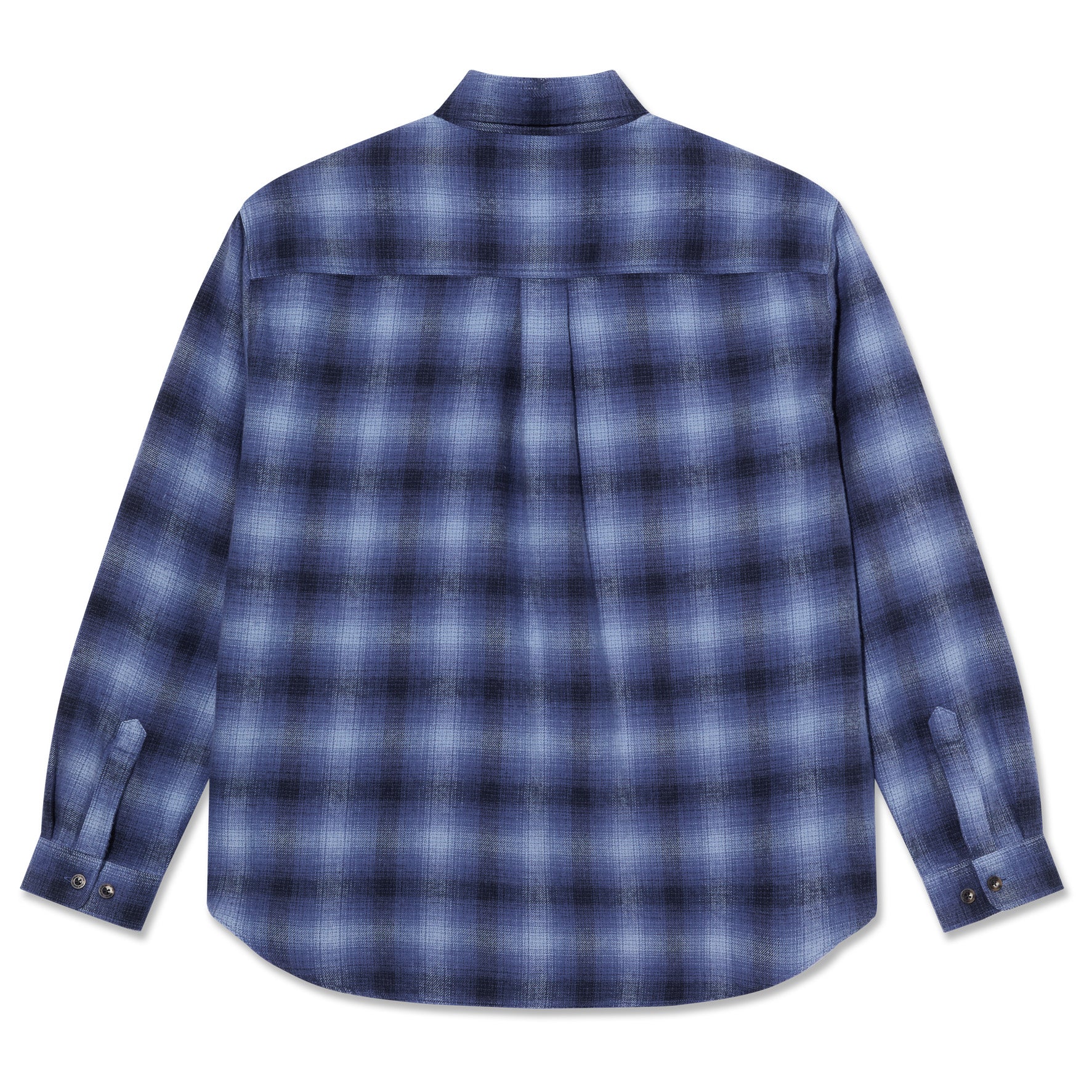 Polar Skate Co. Mitchell LS Shirt Shadow Check Blue