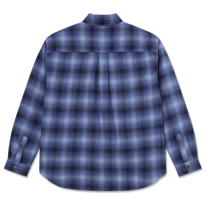 Polar Skate Co. Mitchell LS Shirt Shadow Check Blue
