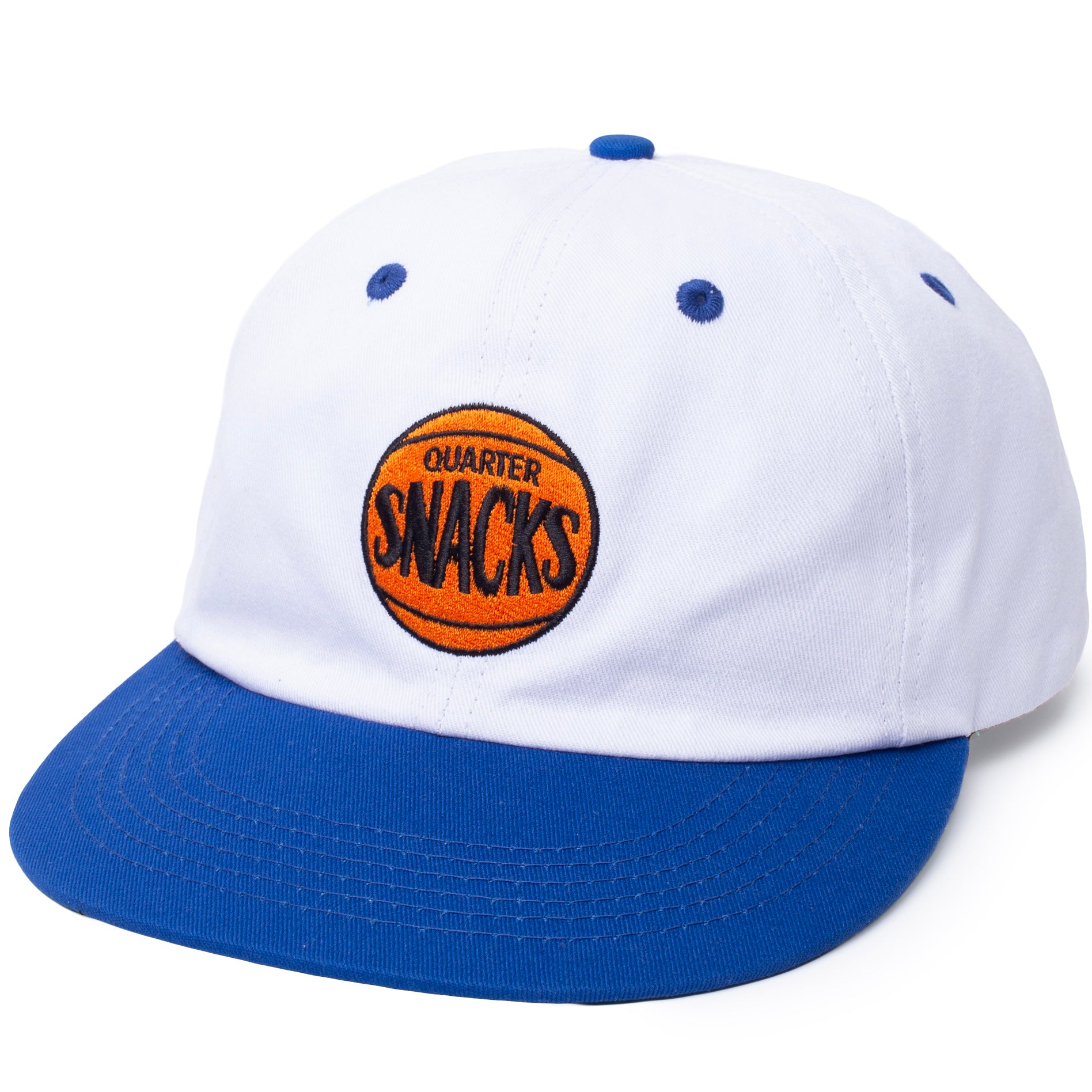 Quartersnacks 70's Logo Cap White/Royal