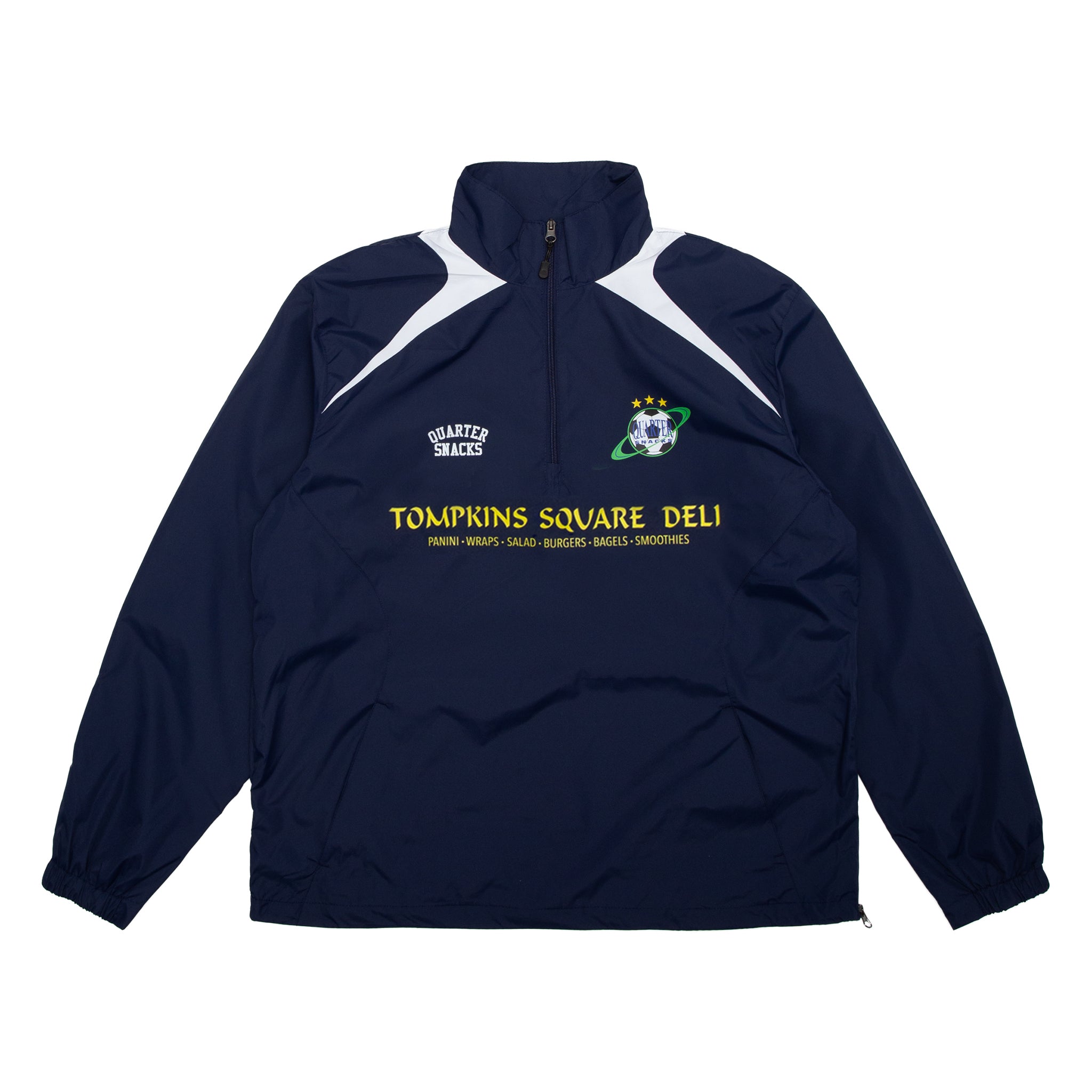 QUARTER SNACKS トラックジャケット Quartersnacks Deli Squad Track Jacket Navy/White - Orchard Skateshop