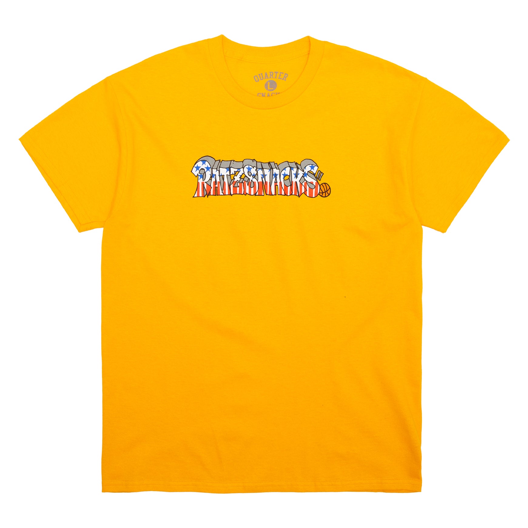 Quartersnacks x Rat Ratz Script Tee Yellow