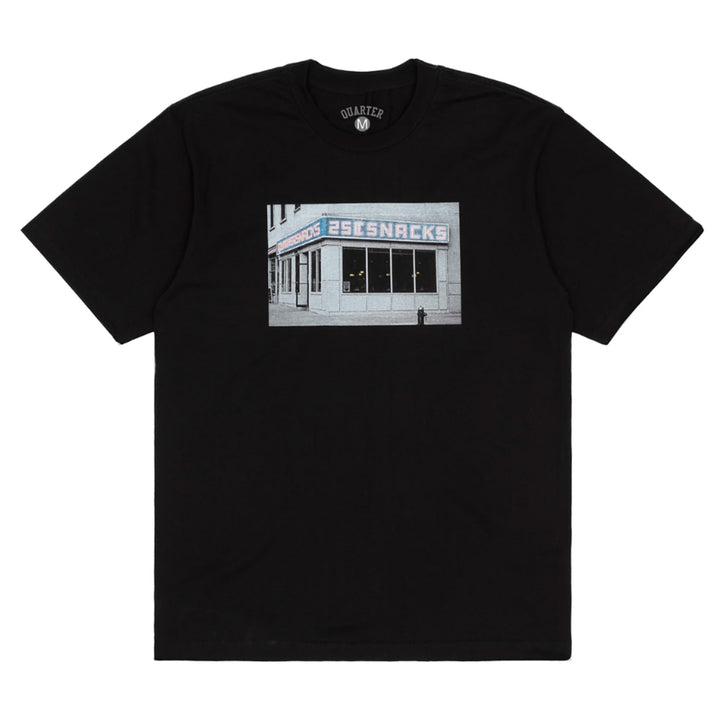 Quartersnacks Diner Tee Black