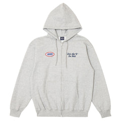 ジャケット・アウター In the attic layered hoodie ash jacket Quartersnacks Let's Get It Patch Zip Hoodie Ash Grey - Orchard