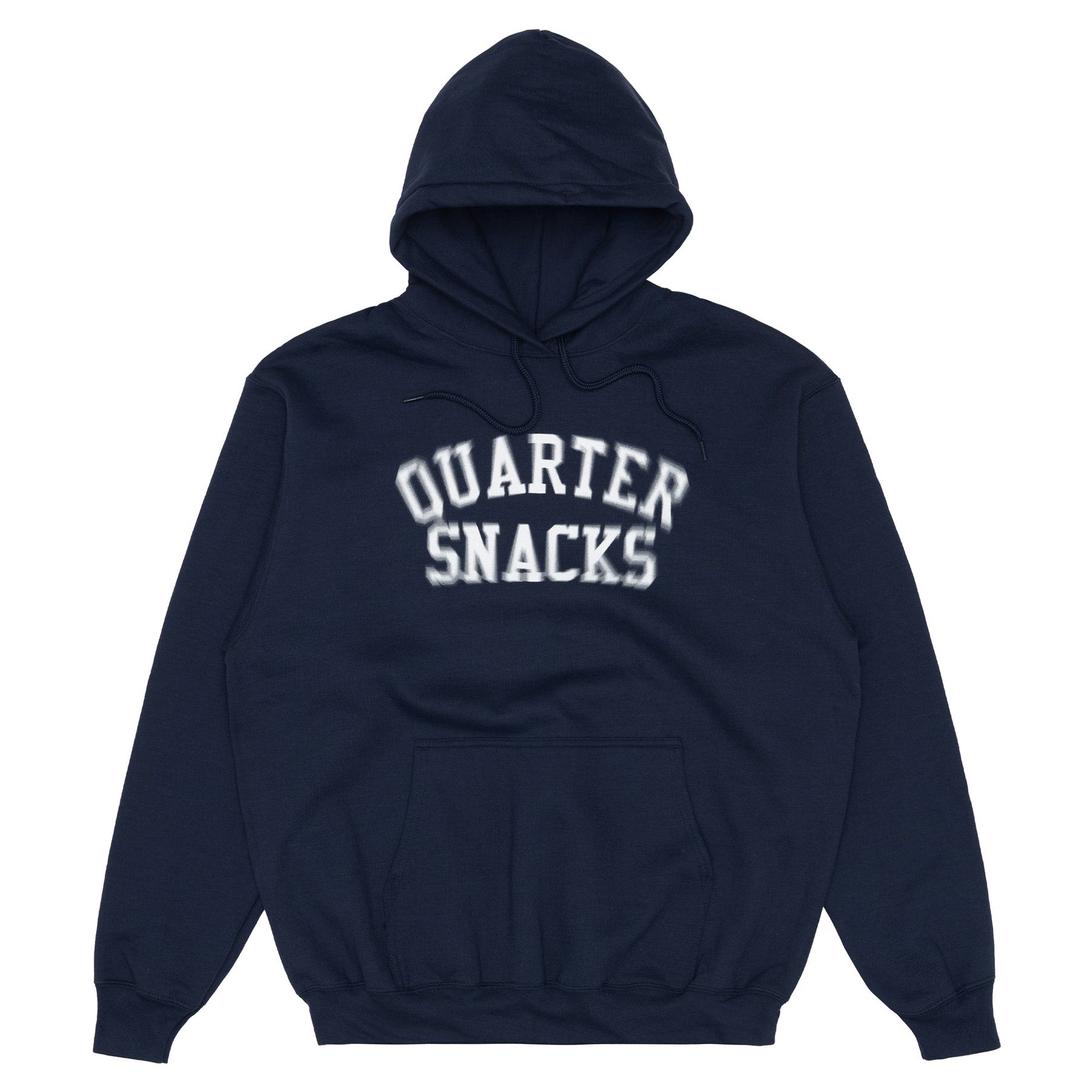 Quartersnacks Motion Arch Logo Hoodie Navy - Orchard Skateshop Quartersnacks Motion Arch Logo Hoodie Navy - Orchard Skateshop