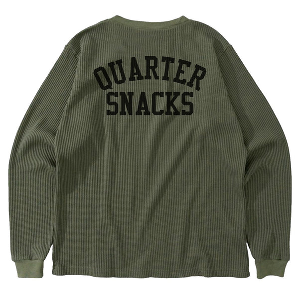 Quartersnacks Printed Thermal Longsleeve Olive - Orchard Skateshop