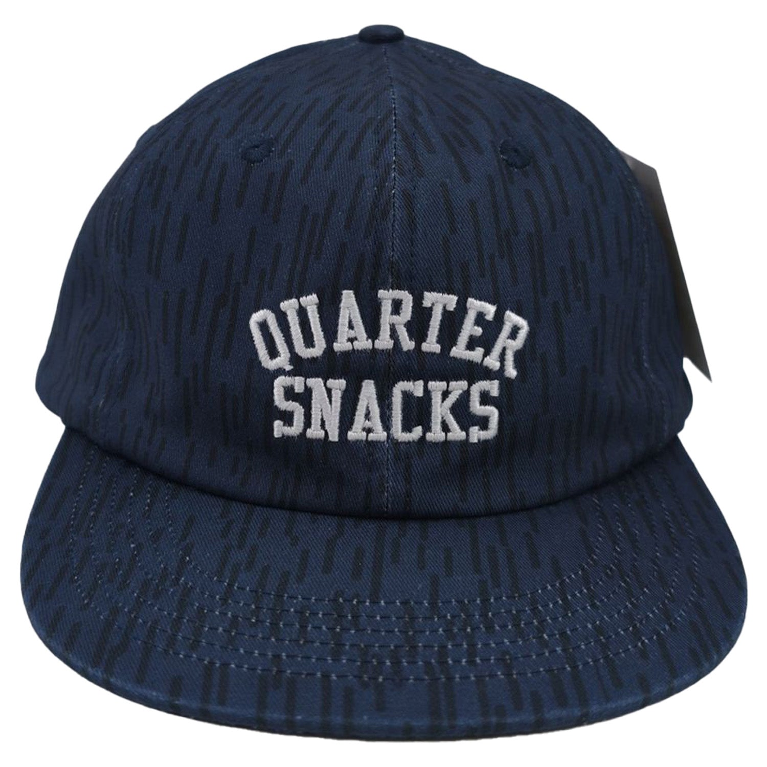Quartersnacks Raindrop Arch Cap Navy - Orchard Skateshop