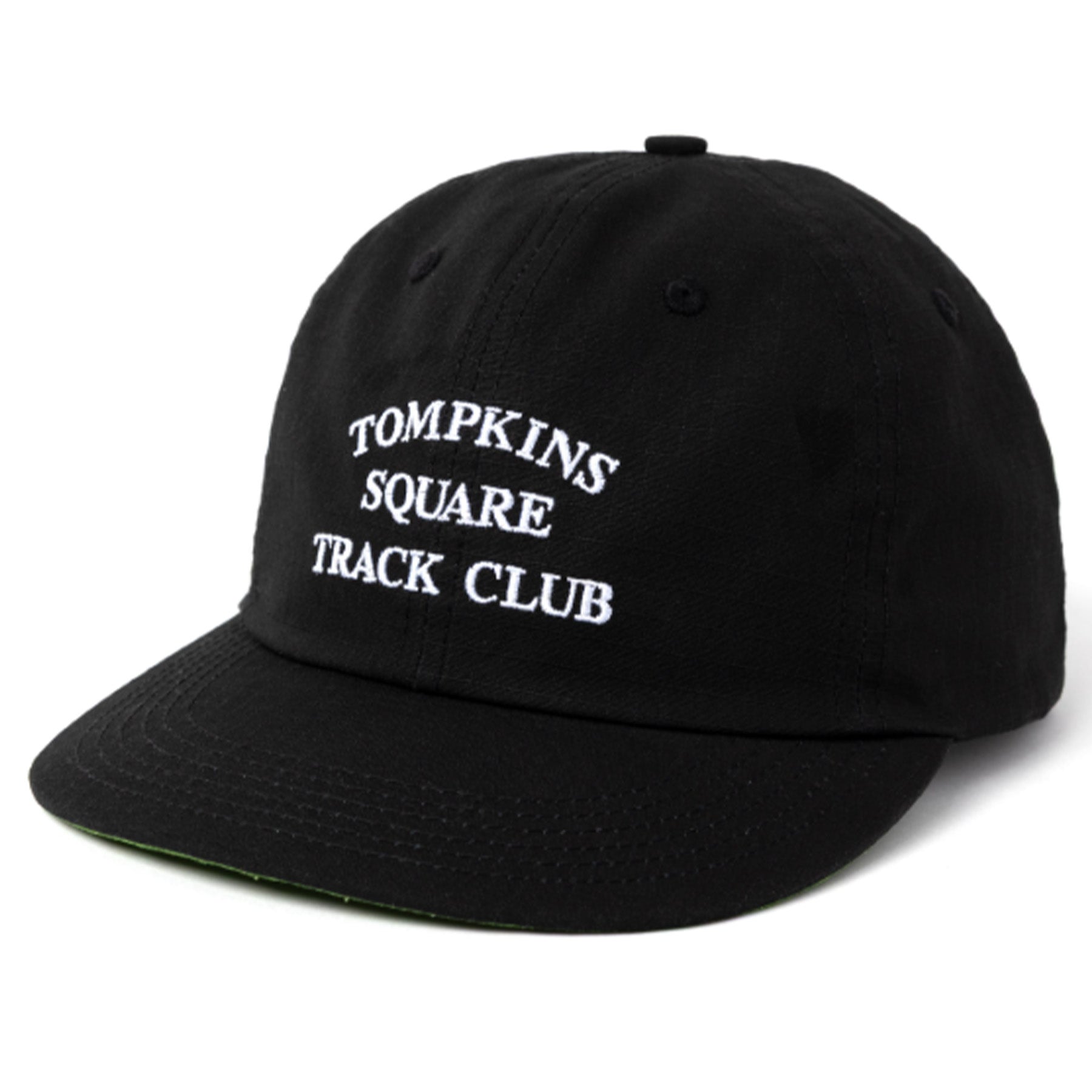 quartersnacksキャップ Quartersnacks Track Club Cap Black Ripstop Cotton - Orchard
