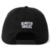 Quartersnacks Track Club Cap Black Ripstop Cotton