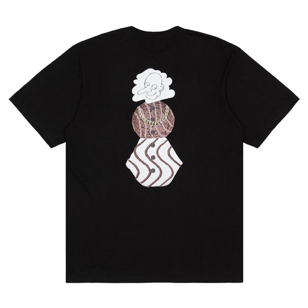 Quartersnacks Whistler's Snackman Tee Black - Orchard Skateshop