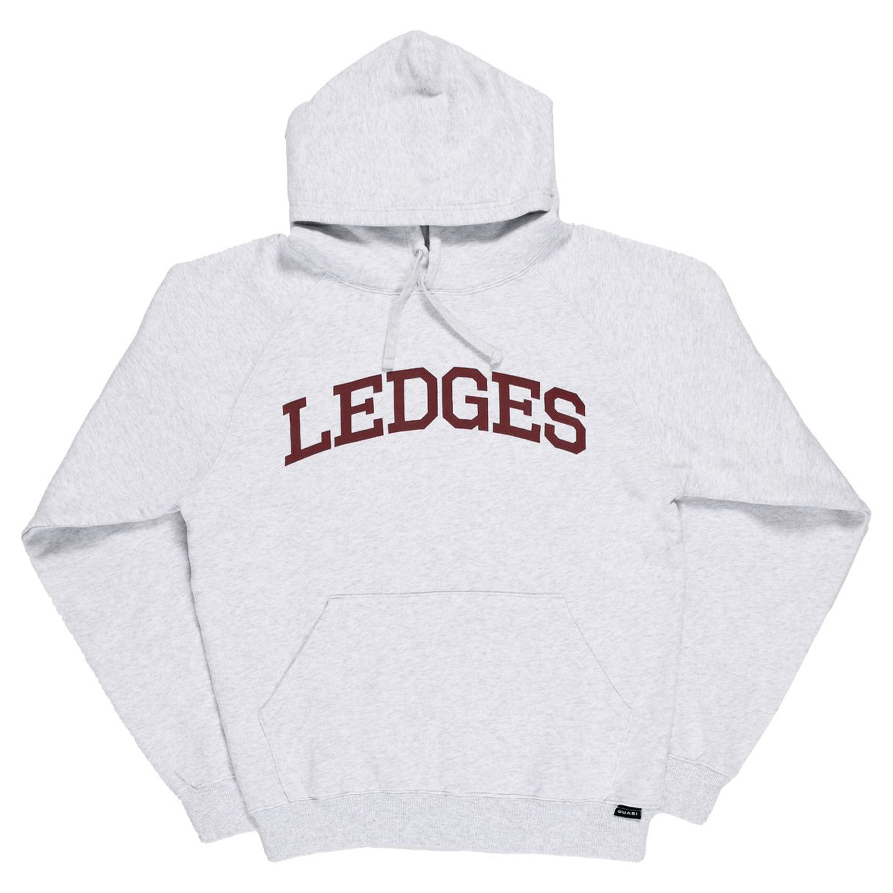 Quasi Ledges Hoodie Ash - Orchard Skateshop