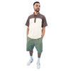 Quasi Leslie Raglan Polo Shirt Earth Brown