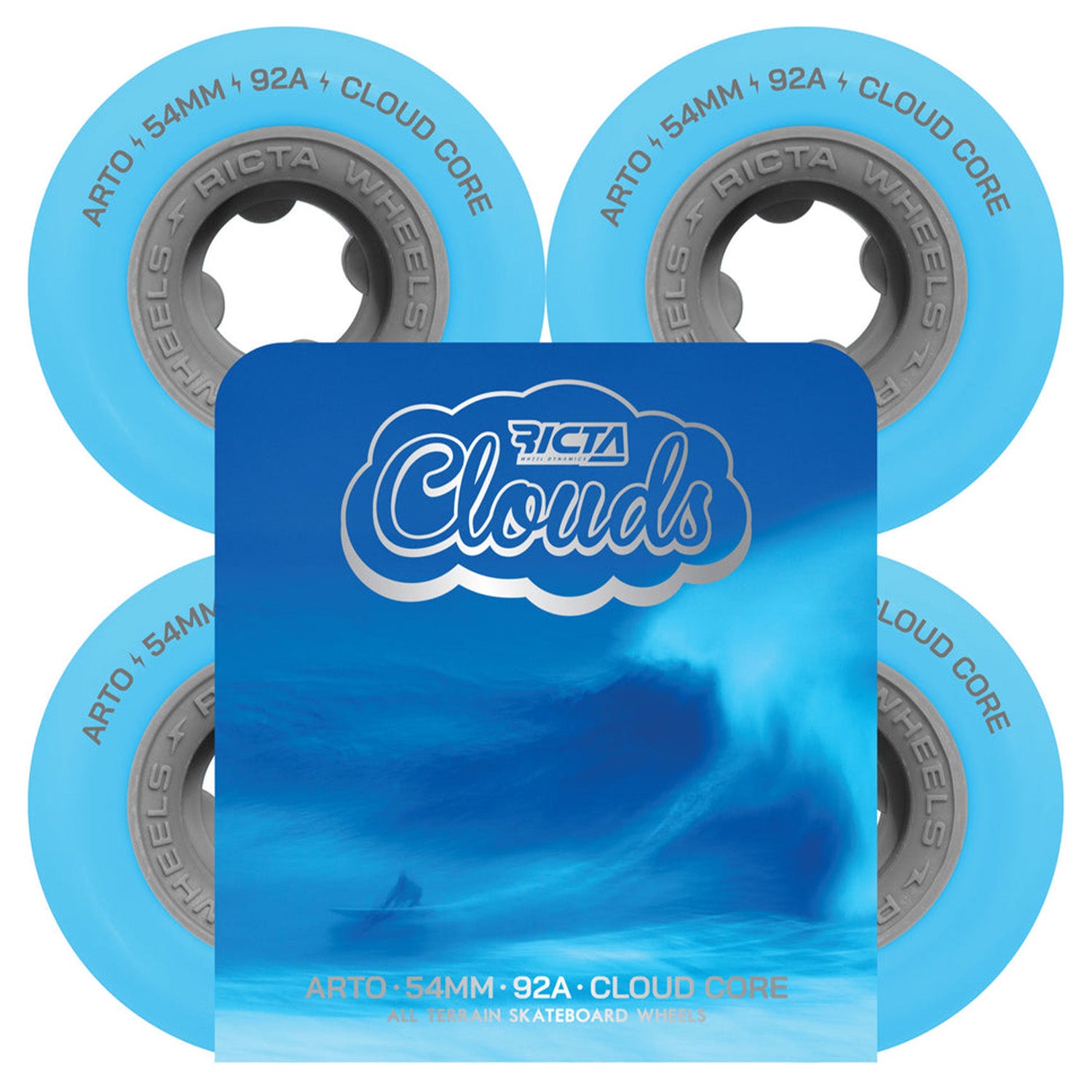 Ricta Clouds Arto Saari Blue Asphalt Wheels 54mm 92a