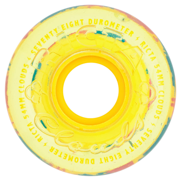 Ricta Clouds Hybrid Wheels Clear Splatter Camo Yellow 54mm 78a
