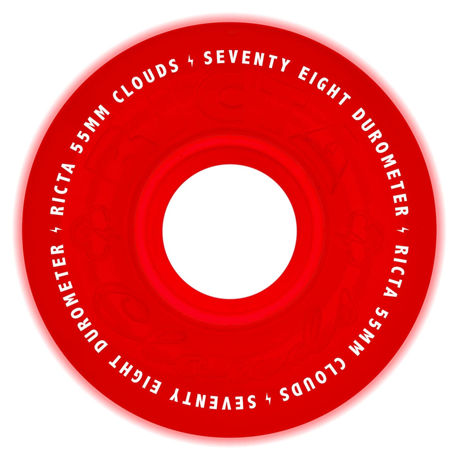 Ricta Clouds Red GITD Glow 55mm 78a