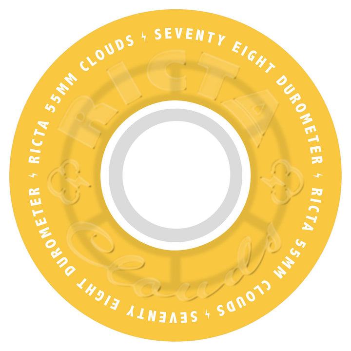 Ricta Clouds Wheels Transparent Citrus White 55mm 78a