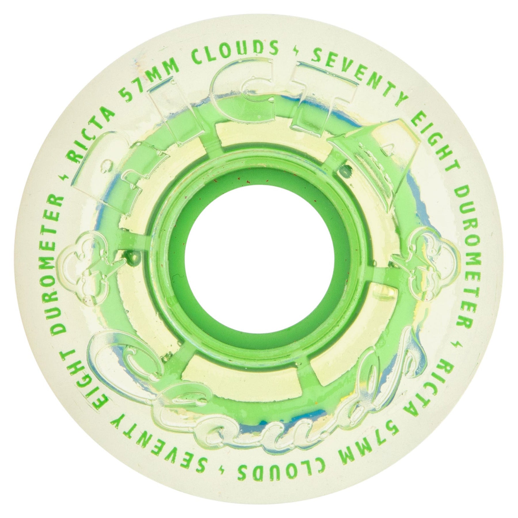 Ricta Wheels Clouds Clear Splatter Camo Green 57mm 78a Hybrid