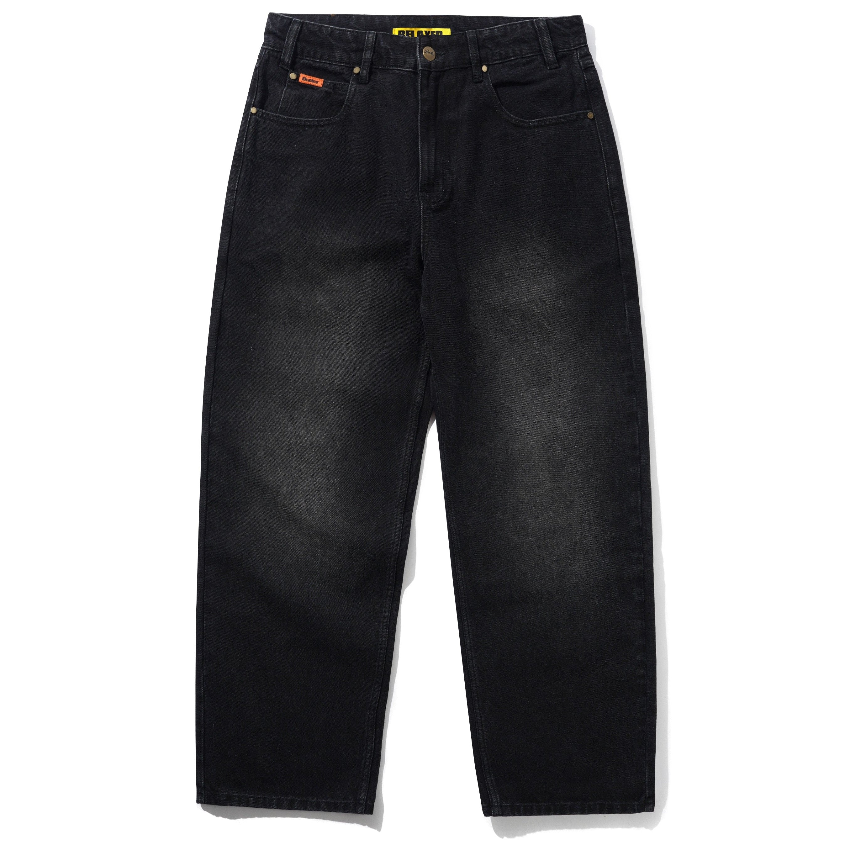 Butter Goods Relaxed Denim Jeans Flat Black - Orchard Skateshop