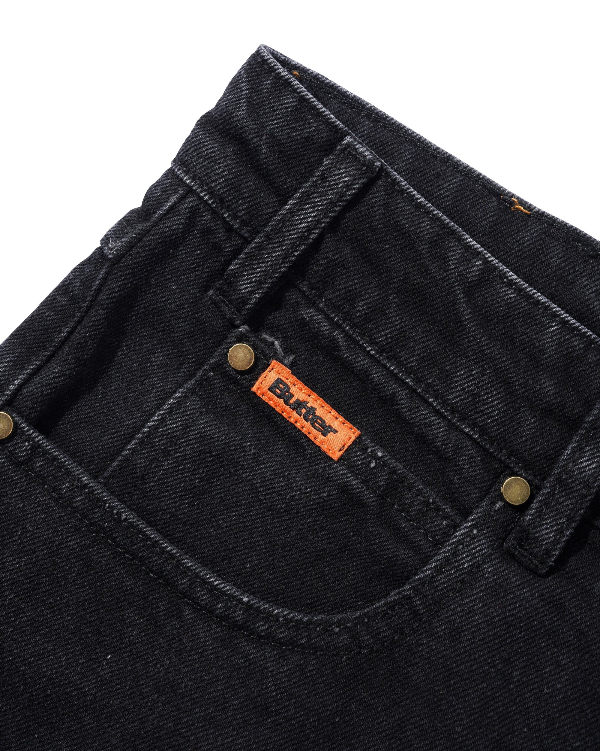 Butter Goods Relaxed Denim Jeans Flat Black