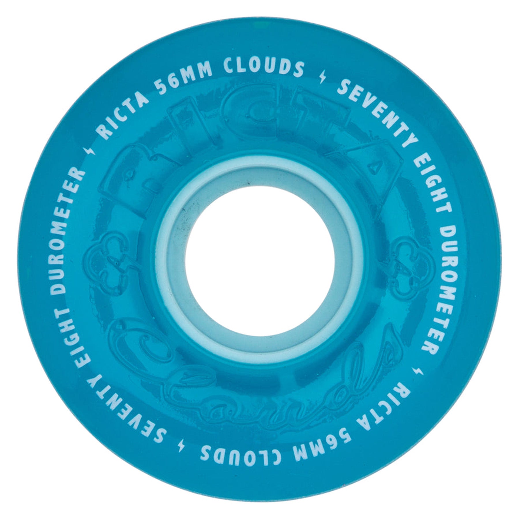 Ricta Clouds Transparent Blue Hybrid Wheels 56mm 78a