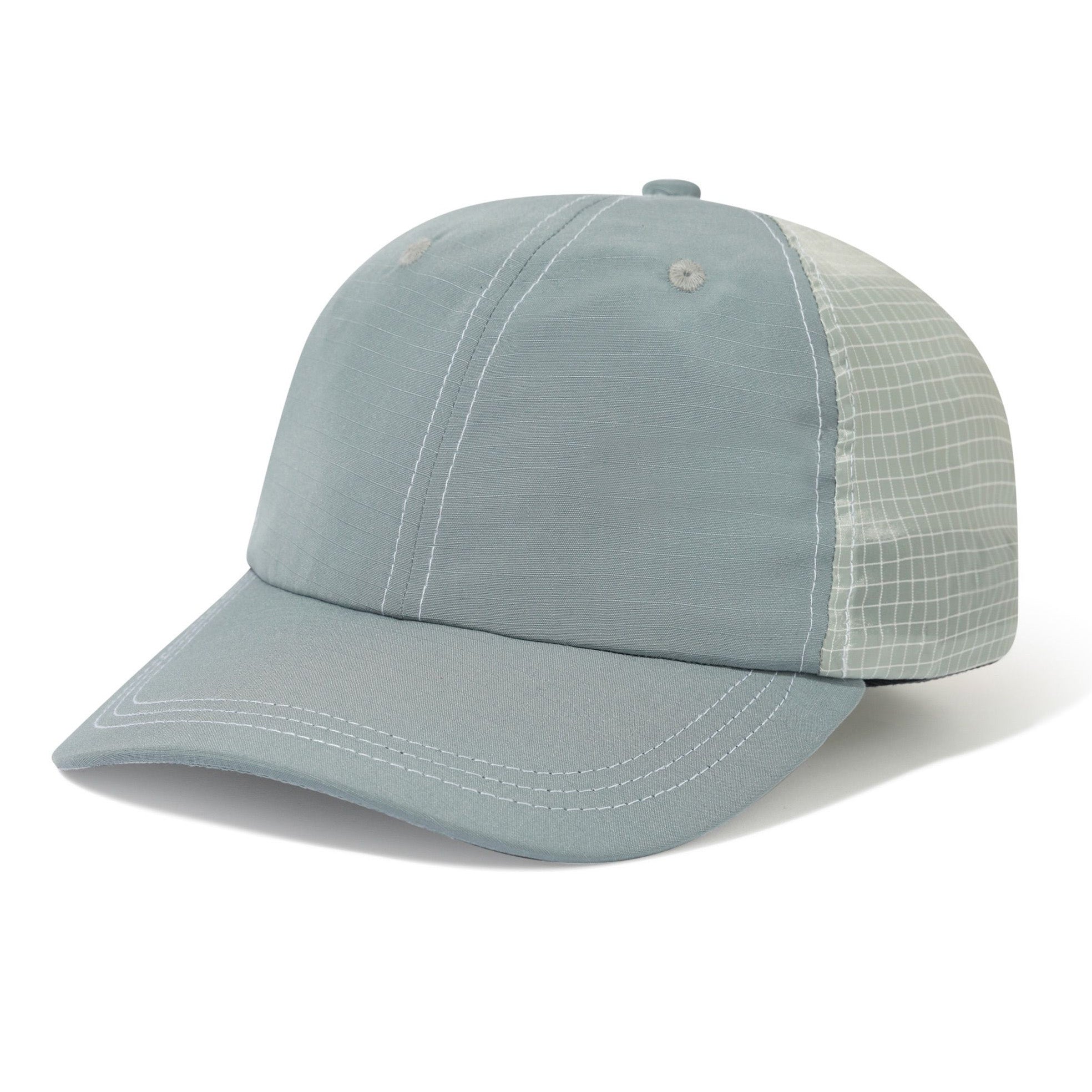 Butter Goods Nylon Ripstop 6 Panel Cap Grey