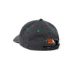 Butter Goods Rounded Logo 6 Panel Cap Washed Black