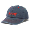 Butter Goods Rounded Logo 6 Panel Cap Charcoal