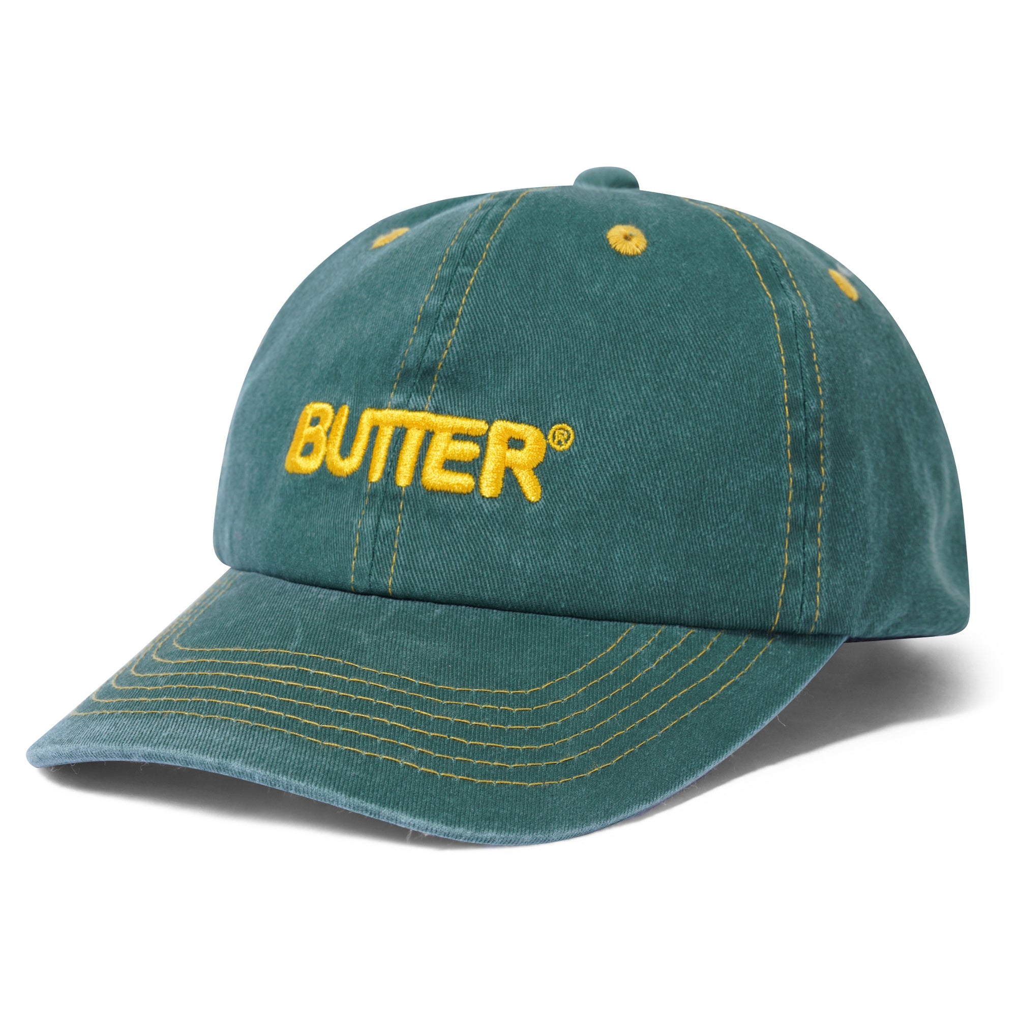 Butter Goods Rounded Logo 6 Panel Cap Ivy